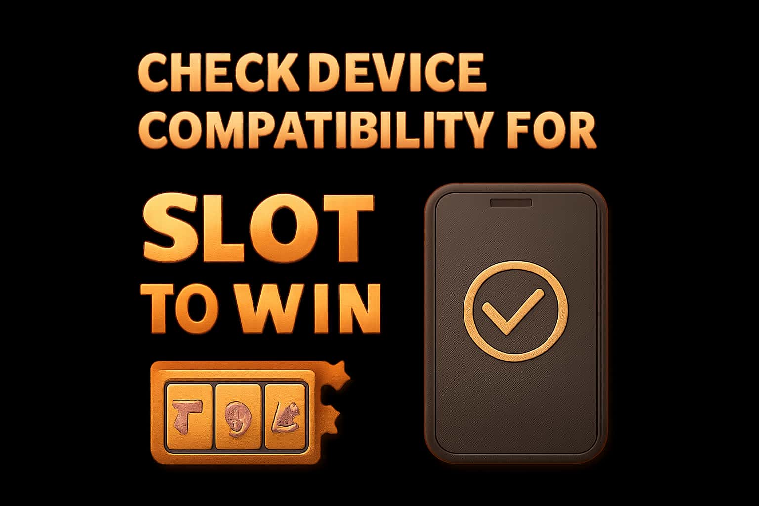 A visual representation of device compatibility with Slot To Win.