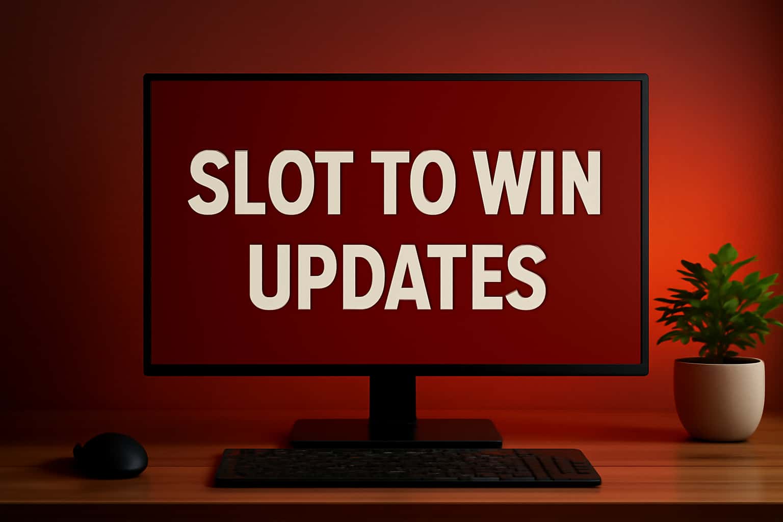 Informational scene about Slot To Win updates with clear title.