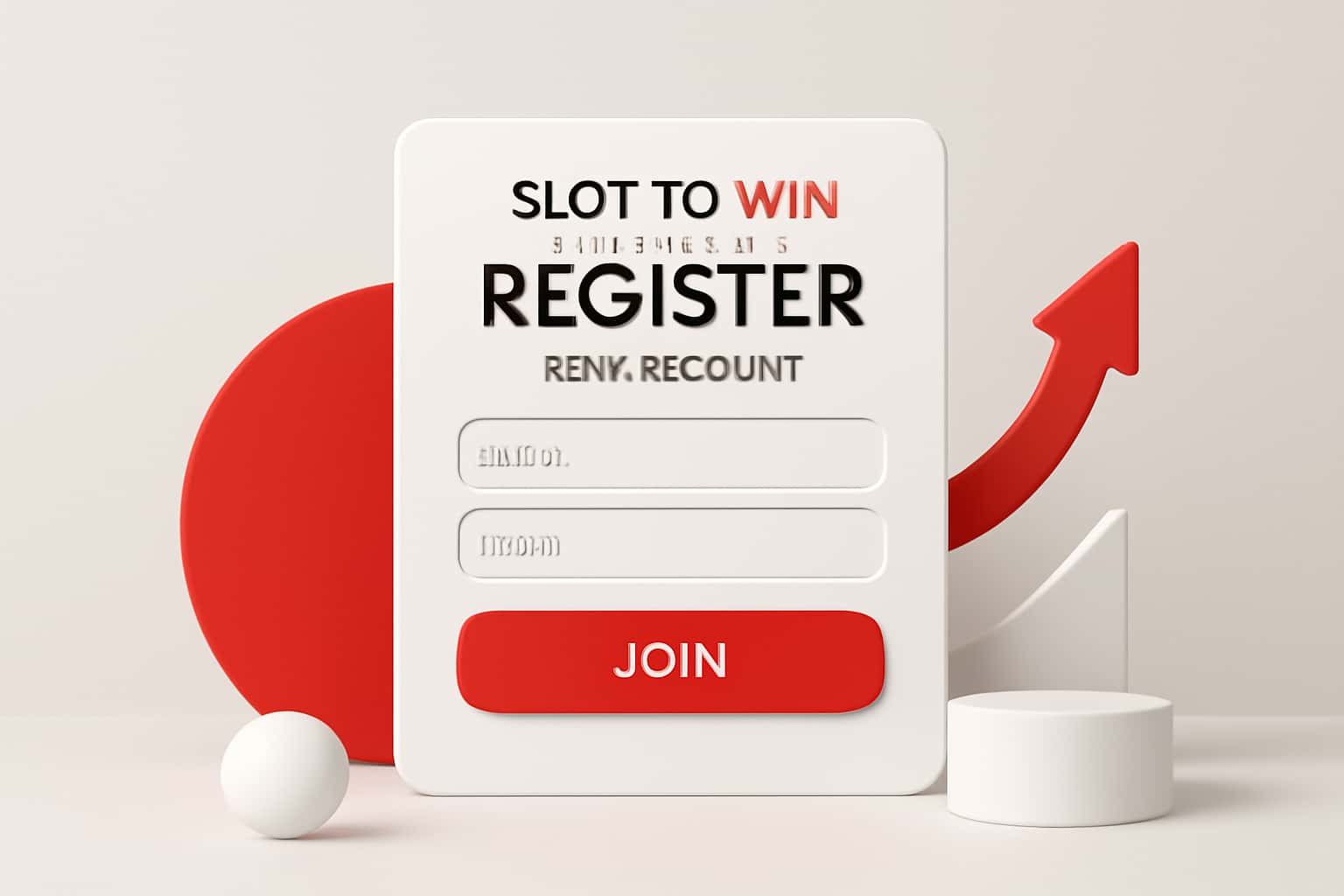 Slot To Win Register - New Account Interface