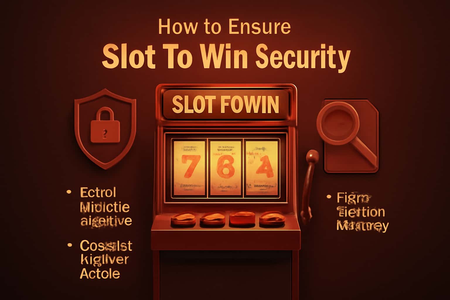 Visual representation illustrating Slot To Win Security protocols.
