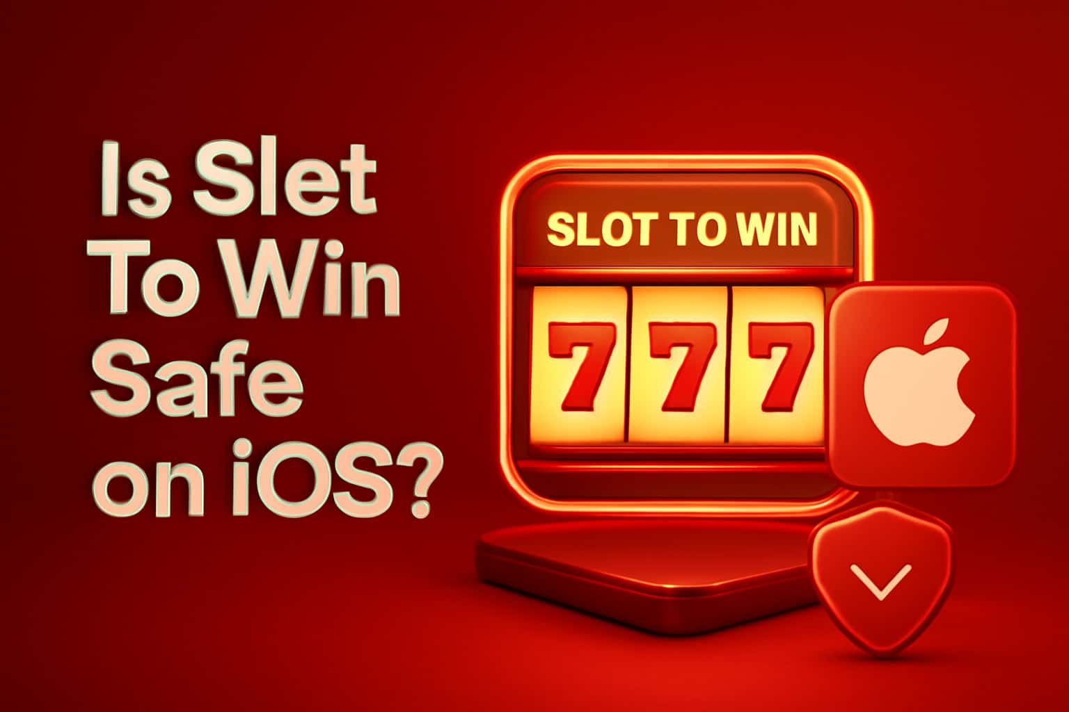 An informative scene depicting the safety of Slot To Win on iOS devices.