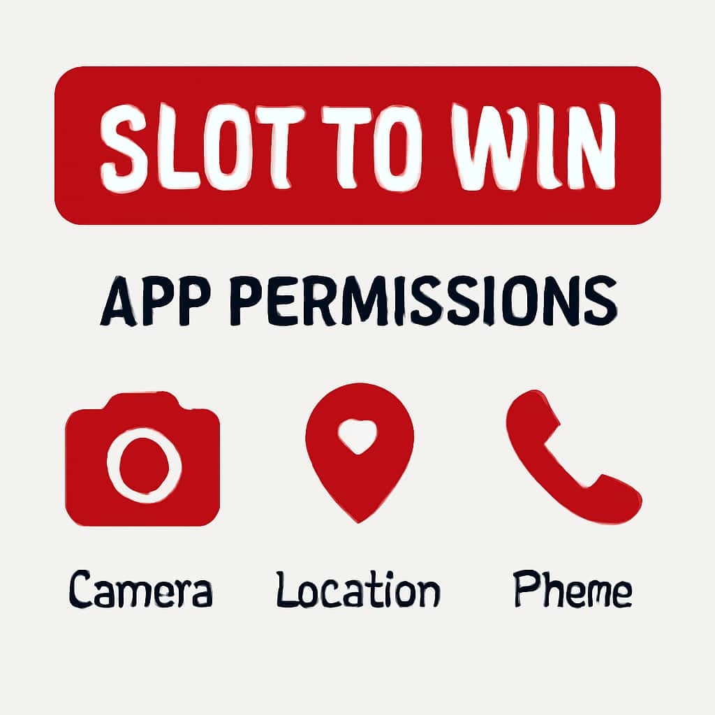 Illustration of app permissions for Slot To Win on iOS.