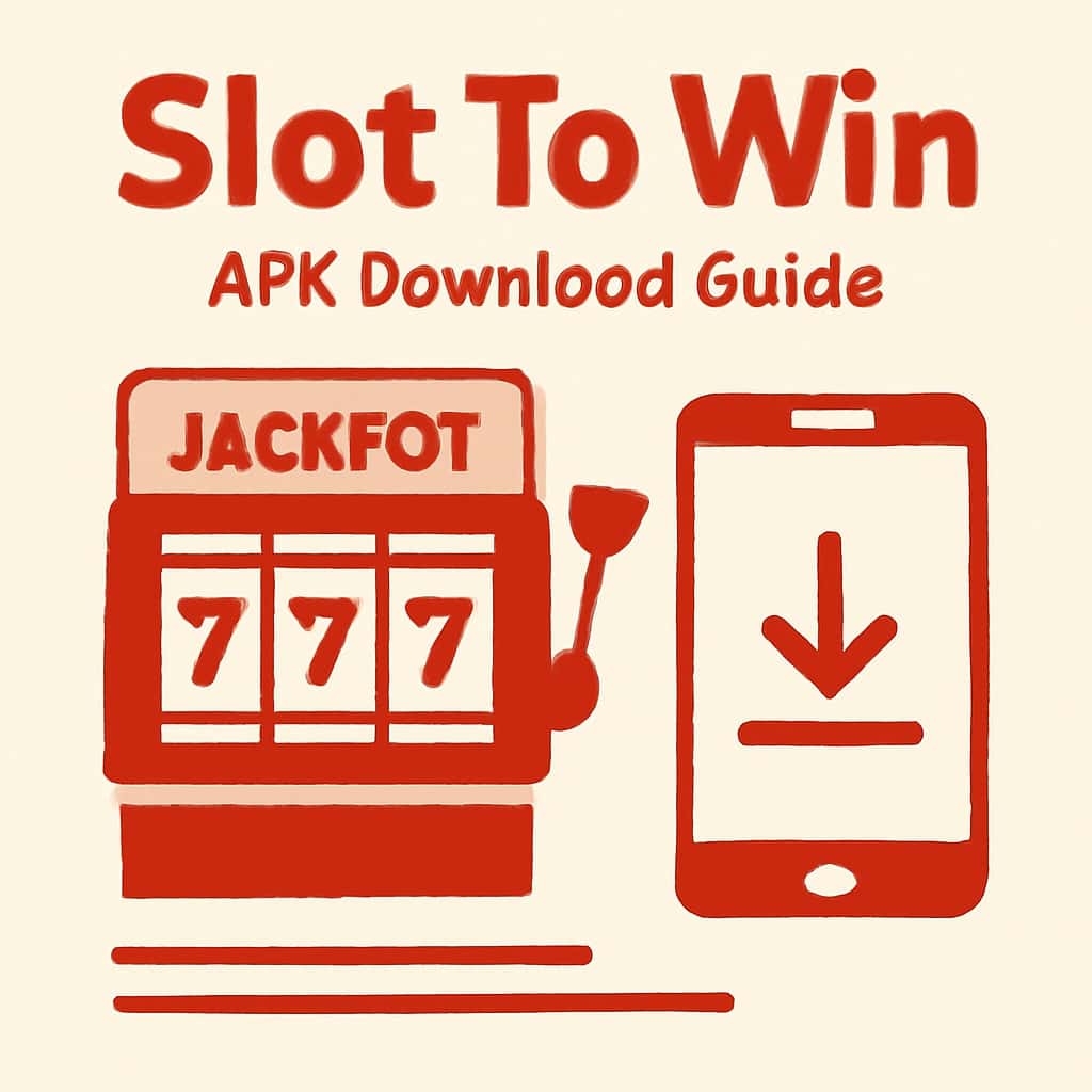 Illustration explaining Slot To Win APK Download procedures.