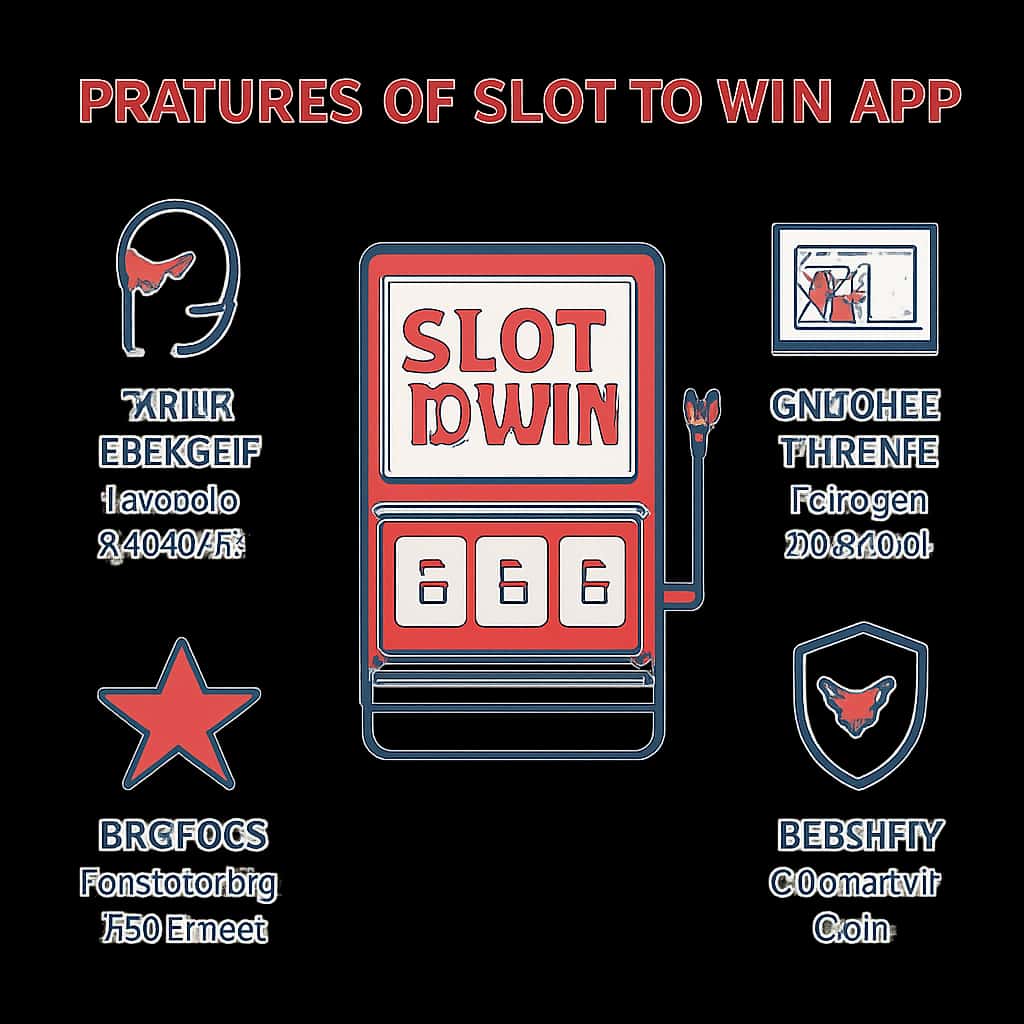 Illustration depicting the features of the Slot To Win app.