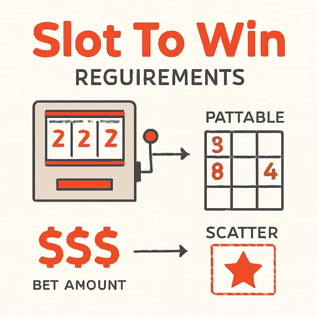 Illustration detailing Slot To Win Requirements.