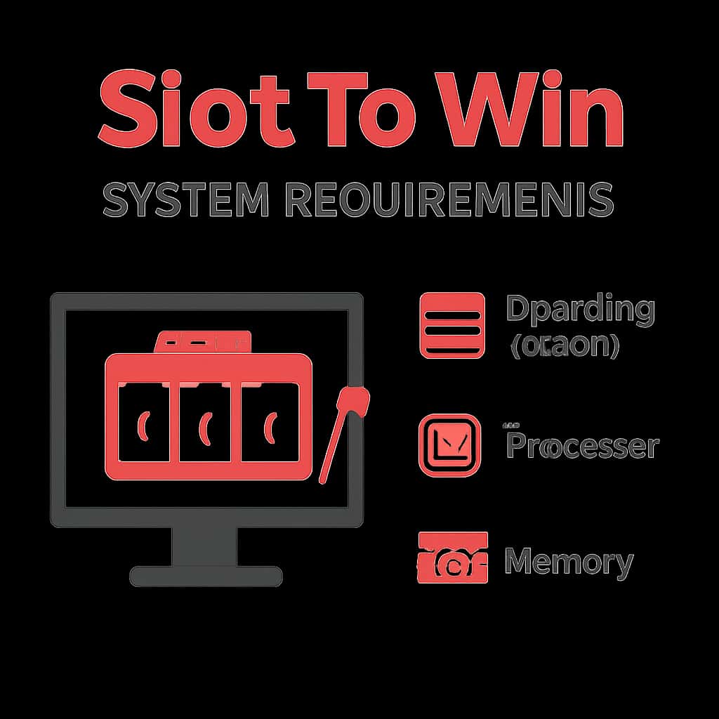 Diagram illustrating Slot To Win system requirements.