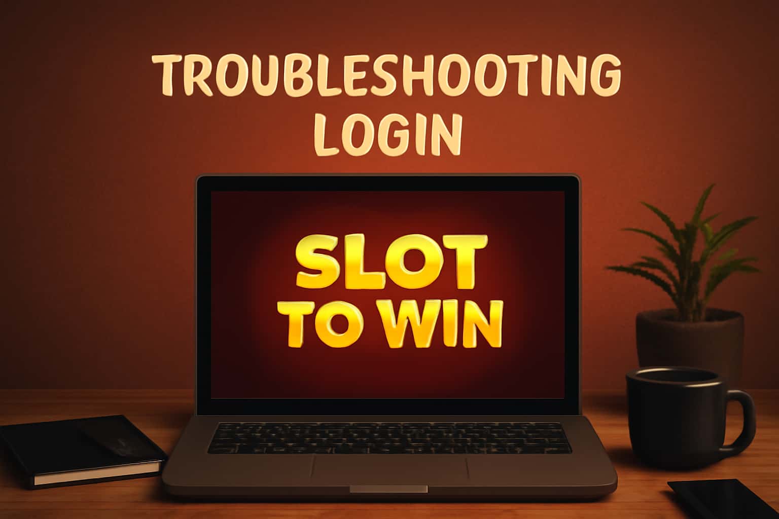 Informational graphic about troubleshooting login issues for Slot To Win.
